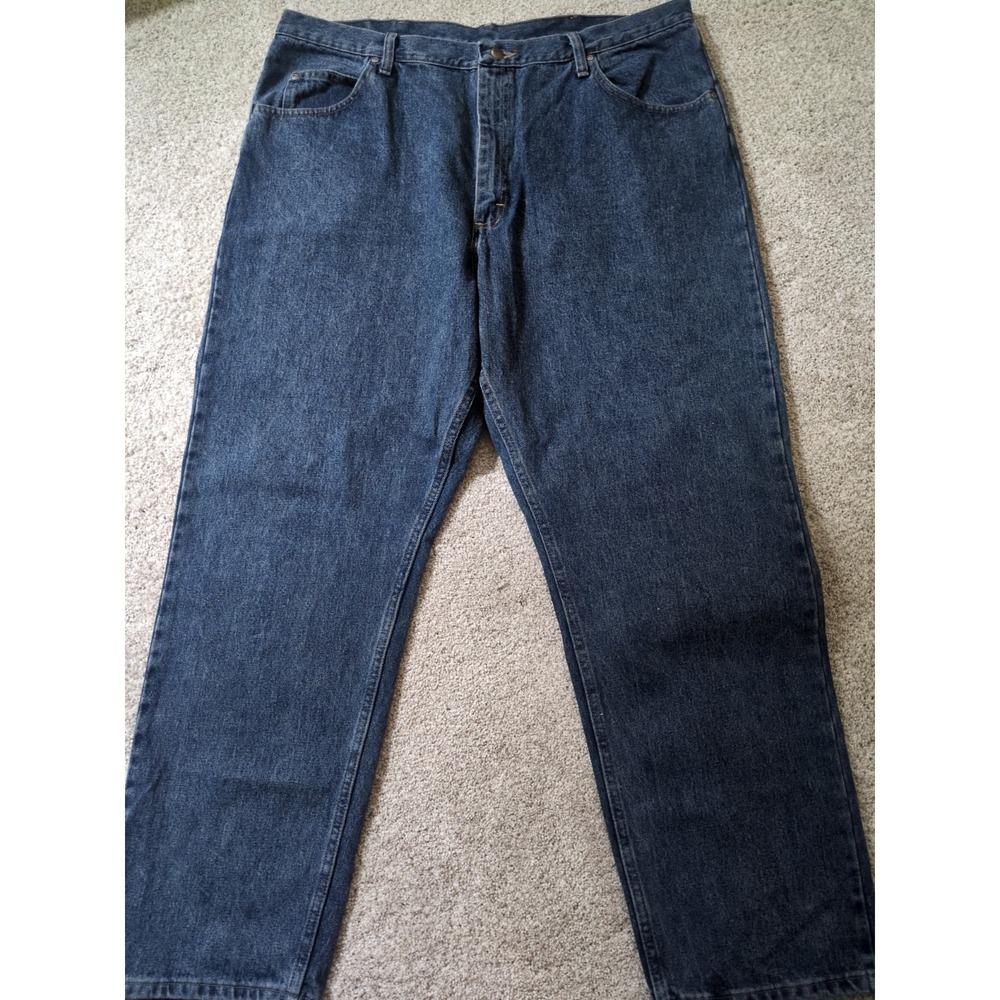 Wrangler Men's Blue Jeans Relaxed Fit 42x32